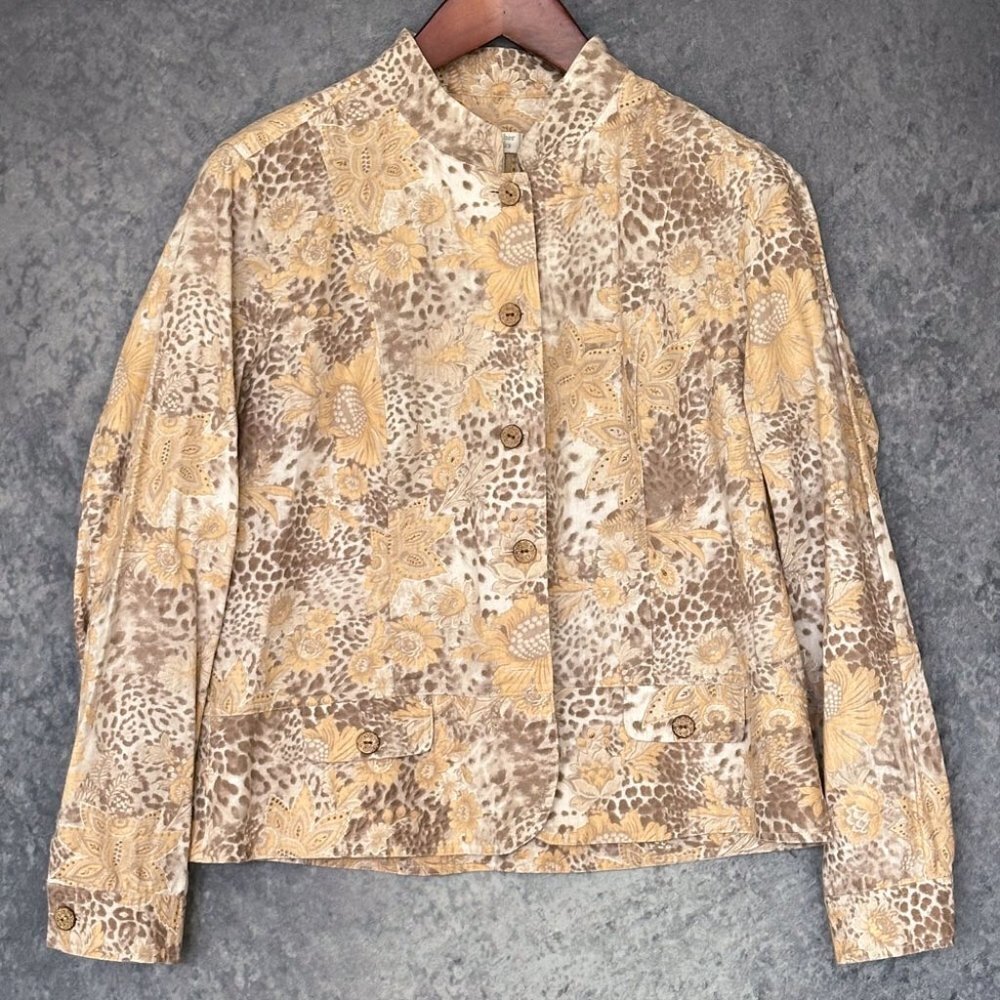 Christopher & Banks Linen Cotton Lightweight Jacket, Petite XL